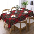 thumbnail image 1 of Rectangle Table Cloth, Plaid Tartan Clan Stewart Red Green Pattern Resistant Washable Tablecloth Decorative Table Cover for Dining, Indoor and Outdoor, 1 of 1