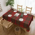 thumbnail image 1 of Rectangle Table Cloth, Pretty Red and Green Tartan Plaid Resistant Washable Tablecloth Decorative Table Cover for Dining, Indoor and Outdoor, 1 of 6