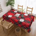 thumbnail image 1 of Rectangle Table Cloth, Royal Stewart Tartan red Black Plaid Resistant Washable Tablecloth Decorative Table Cover for Dining, Indoor and Outdoor, 1 of 6