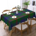 thumbnail image 1 of Rectangle Table Cloth, Scottish Clan Agnew Tartan Plaid Resistant Washable Tablecloth Decorative Table Cover for Dining, Indoor and Outdoor, 1 of 1
