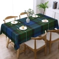 thumbnail image 1 of Rectangle Table Cloth, Scottish Clan Fergusson Ferguson Tartan Resistant Washable Tablecloth Decorative Table Cover for Dining, Indoor and Outdoor, 1 of 6