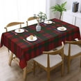 thumbnail image 1 of Rectangle Table Cloth, Scottish Clan MacDougall Red Green Tartan Plaid Resistant Washable Tablecloth Decorative Table Cover for Dining, Indoor and Outdoor, 1 of 6