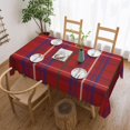 thumbnail image 1 of Rectangle Table Cloth, Scottish Clan Rose Tartan Plaid Resistant Washable Tablecloth Decorative Table Cover for Dining, Indoor and Outdoor, 1 of 6