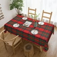thumbnail image 1 of Rectangle Table Cloth, Scottish Red Clan Plaid Tartan Resistant Washable Tablecloth Decorative Table Cover for Dining, Indoor and Outdoor, 1 of 6