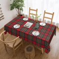 thumbnail image 1 of Rectangle Table Cloth, Tartan Clan Stewart Plaid Black Red Check Pattern Resistant Washable Tablecloth Decorative Table Cover for Dining, Indoor and Outdoor, 1 of 6