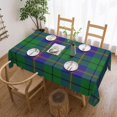 thumbnail image 1 of Rectangle Table Cloth, Taste of Scotland Clan Carmichael Tartan Plaid Resistant Washable Tablecloth Decorative Table Cover for Dining, Indoor and Outdoor, 1 of 6