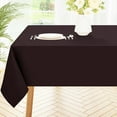 thumbnail image 1 of Rectangle Table Cloth, Waterproof Anti-Scratch Polyester Tablecloth, Decorative Washable Fabric Table Cover for Dining, Buffet, Parties and Outdoor, 60x120, Coffee, 1 of 6