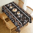 thumbnail image 1 of Rectangle Table Cloth, Waterproof Heavy Duty Vinyl Tablecloths, Wipeable Washable Table Cover Floral Rustic Seasonal Table Cover for Party Picnic Dinner Decor (Boho, 60" X 102"), 1 of 7