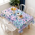 thumbnail image 1 of Rectangle Table Cloth, Waterproof Heavy Duty Vinyl Tablecloths, Wipeable Washable Table Cover Floral Rustic Seasonal Table Cover for Party Picnic Dinner Decor (Boho, 60" X 84"), 1 of 7