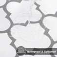 thumbnail image 1 of Rectangle Table Cloth, Waterproof Stain Resistant Washable Tablecloth, Moroccan Polyester Table Cover for Dining, Indoor and Outdoor (Light Grey and White, 60" x 84"), 1 of 5