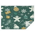 thumbnail image 1 of Rectangle Table Clothes Christmas Snowflake Gingerbread Man Tablecloth,Decorative Foldable Table Covers for Picnic Catering Halloween Fall Thanksgiving Christmas, 1 of 5
