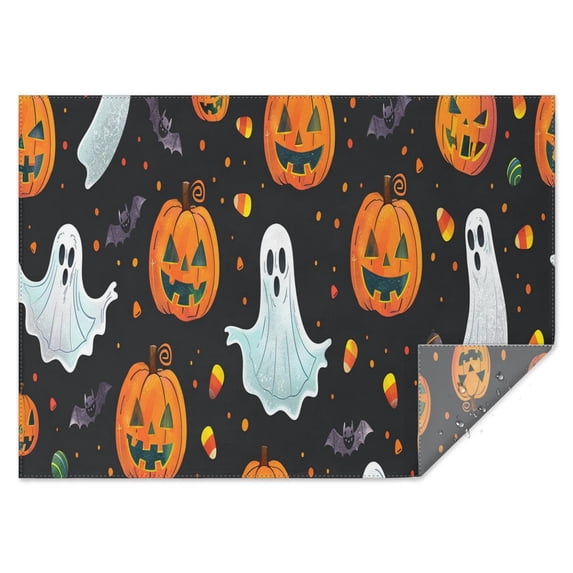 Rectangle Table Clothes Halloween Spooky Ghost Bat spider Table Cloth,Decorative Washable Table Cloths for Picnic Gathering Halloween Fall Thanksgiving Christmas