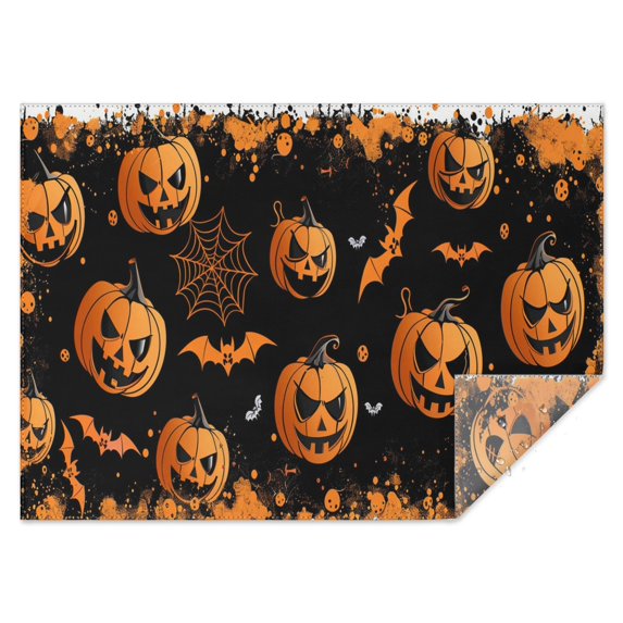 Rectangle Table Clothes Horror Boo Halloween Bat spider Tablecloth,Decor Foldable Table Cloths for Picnic Graduation Halloween Fall Thanksgiving Christmas