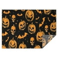 thumbnail image 1 of Rectangle Table Clothes Horror Pumpkin Skull Bat Halloween Tablecloth,Pattern Washable Table Covers for Picnic Gathering Halloween Fall Thanksgiving Christmas, 1 of 5