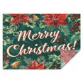 thumbnail image 1 of Rectangle Table Clothes Merry Christmas Flower Table Cloth,Pattern Oil-Proof Table Covers for Picnic Catering Halloween Fall Thanksgiving Christmas, 1 of 5