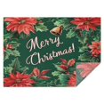 thumbnail image 1 of Rectangle Table Cover Floral Flower Merry Christmas Table Cloth,Decorative Oil-Proof Table Covers for Picnic Party Halloween Fall Thanksgiving Christmas, 1 of 5