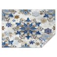 thumbnail image 1 of Rectangle Table Cover Happy Christmas Winter Snowflake Table Cloth,Pattern Washable Table Covers for Picnic Gathering Halloween Fall Thanksgiving Christmas, 1 of 5