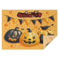 thumbnail image 1 of Rectangle Table Cover Happy Halloween Spooky Pumpkin Table Cloth,Pattern Washable Table Cloths for Picnic Party Halloween Fall Thanksgiving Christmas, 1 of 5