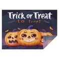 thumbnail image 1 of Rectangle Table Cover Happy Halloween Spooky Trick or Treat Pumpkin Table Cloth,Pattern Foldable Table Cloths for Picnic Gathering Halloween Fall Thanksgiving Christmas, 1 of 5