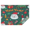 thumbnail image 1 of Rectangle Table Cover Happy New Year Christmas Santa Claus Tablecloth,Modern Washable Table Cloths for Picnic Graduation Halloween Fall Thanksgiving Christmas, 1 of 5