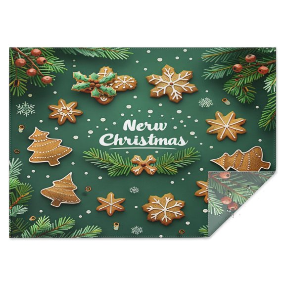 Rectangle Table Cover New Christmas Tree Pine Tree Tablecloth,Pattern Foldable Table Covers for Picnic Party Halloween Fall Thanksgiving Christmas