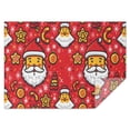 thumbnail image 1 of Rectangle Table Cover Red Christmas Santa Claus Tablecloth,Decorative Washable Table Cloths for Picnic Graduation Halloween Fall Thanksgiving Christmas, 1 of 5
