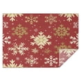 thumbnail image 1 of Rectangle Table Cover Winter Snowflake Happy Christmas Tablecloth,Decorative Washable Table Cloths for Picnic Catering Halloween Fall Thanksgiving Christmas, 1 of 5