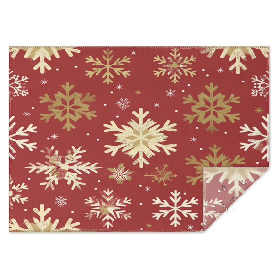Rectangle Table Cover Winter Snowflake Happy Christmas Tablecloth,Decorative Washable Table Cloths for Picnic Catering Halloween Fall Thanksgiving Christmas
