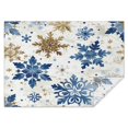 thumbnail image 1 of Rectangle Table Cover Winter Snowflake Merry Christmas Tablecloth,Pattern Washable Table Covers for Picnic Catering Halloween Fall Thanksgiving Christmas, 1 of 5