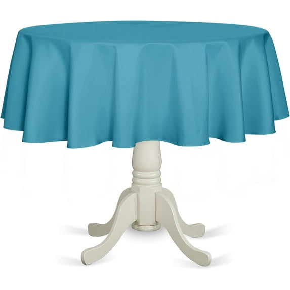 Rectangle Tablecloth 54x78 inch Tablecloth Stain and Wrinkle Resistant Washable Polyester Table Cloth, Decorative Fabric Table Cover for Dining Table, Buffet Parties and Camping Teal