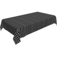 thumbnail image 1 of Rectangle Tablecloth 60x102 Inch, Black White Plaid Rectangle Table Cover Water and Stain Resistant Table Covers Dining Table Cover for Kitchen Dinning Tabletop Outdoor, 1 of 8
