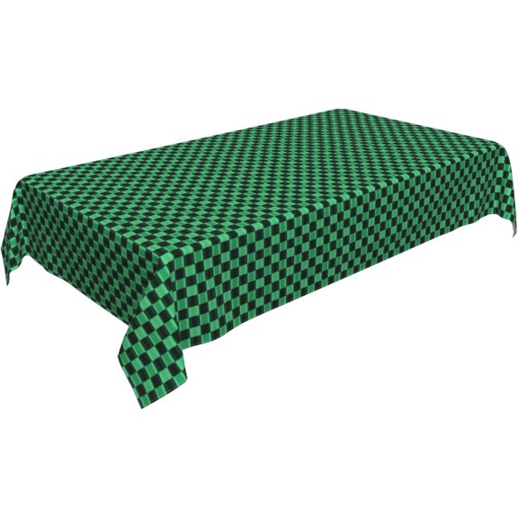 Rectangle Tablecloth 60x102 Inch, Classic Green Buffalo Plaid Rectangle Table Protector Spillproof Soil Resistant Table Cloths Table Protector for Party, Wedding, Cocktail, Banquet, Festival