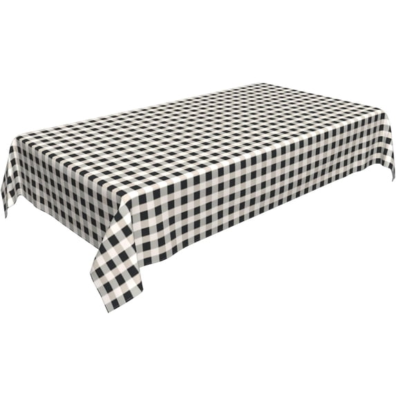 Rectangle Tablecloth 60x102 Inch, Gingham Buffalo Plaid Rectangular Tablecloths Waterproof Table Covers Dining Table Cover for Dining, Party, Buffet, Wedding