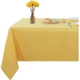 thumbnail image 1 of Rectangle Tablecloth 60x102 inch Tablecloth Stain and Wrinkle Resistant Washable Polyester Table Cloth, Decorative Fabric Table Cover for Dining Table, Buffet Parties and Camping Yellow, 1 of 6