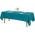 thumbnail image 1 of Rectangle Tablecloth 60x102 inch Washable Polyester Fabric Table Cloth for Wedding Party Dining Banquet Decoration（60x102, Teal）, 1 of 6