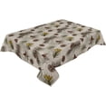 thumbnail image 1 of Rectangle Tablecloth 60x120inch, Christmas Pine Tree, Vinyl Table Covers Waterproof Oilcloth Table Cloth Linens, Tablecloths for Outdoor Dining Party, Winter Vintage, 1 of 6