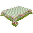 thumbnail image 1 of Rectangle Tablecloth 60x120inch,Easter Egg Bunny Ears,Vinyl Table Covers Waterproof Oilcloth Table Cloth Linens,Decorative Farmhouse Tablecloths for Outdoor Dining Wedding Party Camping,Buffalo Plaid, 1 of 6