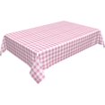 thumbnail image 1 of Rectangle Tablecloth 60x84 Inch, Pink Buffalo Plaid Rectangle Table Cloth Water Resistant Tabletop Covers Wipe Clean Table Cover for Restaurant, Picnic, Indoor and Outdoor Dining, 1 of 8