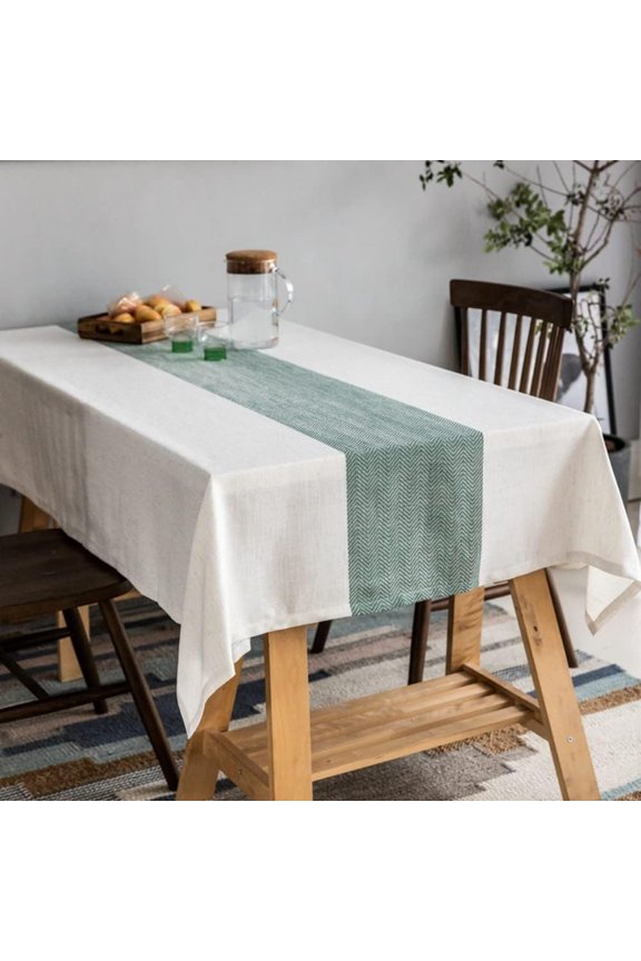 Rectangle Tablecloth 60x84 inch Tablecloths Cotton Linen Waterproof Wrinkle Free Table Cover for Kitchen Dining Table Cloth for Tables Farmhouse Holiday Camping
