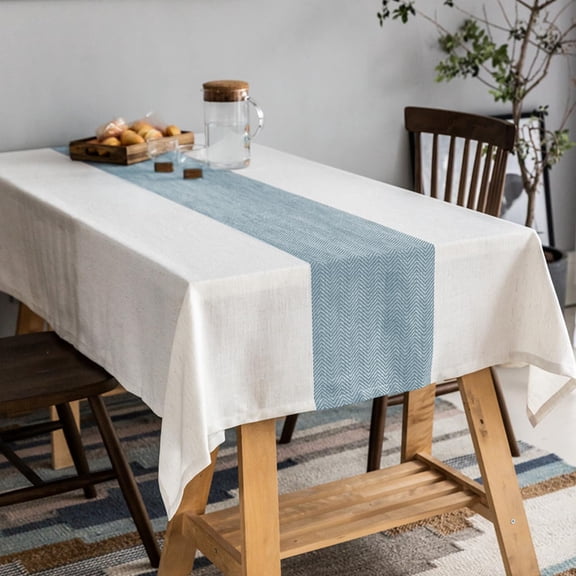 Rectangle Tablecloth 60x84 inch Tablecloths Cotton Linen Waterproof Wrinkle Free Table Cover for Kitchen Dining Table Cloth for Tables Farmhouse Holiday Camping