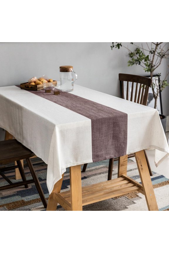 Rectangle Tablecloth 60x84 inch Tablecloths Cotton Linen Waterproof Wrinkle Free Table Cover for Kitchen Dining Table Cloth for Tables Farmhouse Holiday Camping