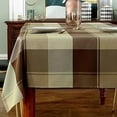 thumbnail image 1 of Rectangle Tablecloth Checkered Style Polyester Table Cloth Spillproof Heavy Weight Table Cover for Kitchen Dinning Tabletop, 1 of 9