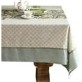 thumbnail image 1 of Rectangle Tablecloth Linen Polyester Fabric Decorative Rectangle Floral Printed Pattern Geometry Design Table Cover for Kitchen Dining Tabletop 54" x 72", 1 of 6