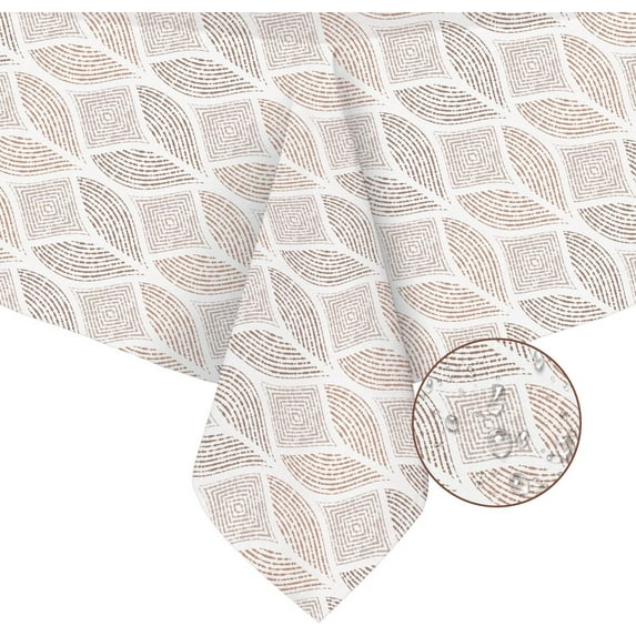 Rectangle Tablecloth, Modern Geometric Rectangle Tablecloth, Tablecloth Indoor/Outdoor Waterproof Wrinkle Free Durable Rectangle Tablecloth for Rectangle Tables 60 X 102 Inch