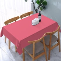 Rectangle Tablecloth Modern Solid Color Pink Oblong Table Cover Washable Table Cloths for Kitchen Dinning Party Tabletop Modern Decoration 60 x 84inch