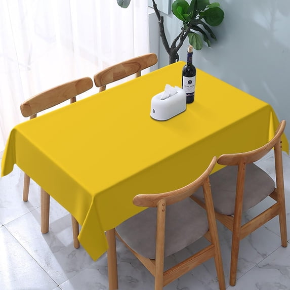 Rectangle Tablecloth Modern Yellow Summer Oblong Table Cover Washable Table Cloths for Kitchen Dinning Party Tabletop Modern Decoration 60 x 84inch