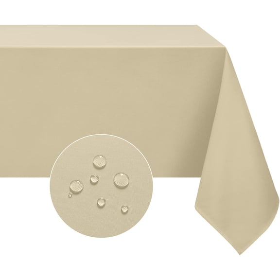 Rectangle Tablecloth Spring, Waterproof & Stain Resistant Table Cloths Wrinkle Free Fabric Washable 210GSM Polyester Table Cover for Spring/Party/Outdoor - 60 x 84 inch, Sage Green