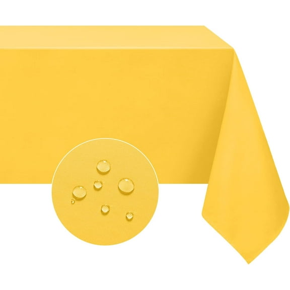 Rectangle Tablecloth Spring, Waterproof & Stain Resistant Table Cloths Wrinkle Free Fabric Washable 210GSM Polyester Table Cover for Spring/Party/Outdoor - 60 x 84 inch, Sage Green