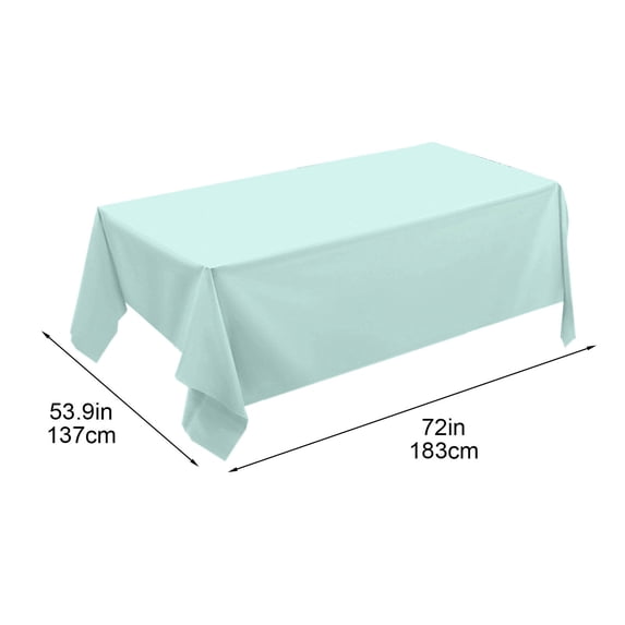 Rectangle Tablecloth - Stain and Wrinkle Resistant Washable Table Cloth, Decorative Fabric Table Cover for Dining Tables, Buffet Parties and Camping Green
