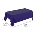 thumbnail image 1 of Rectangle Tablecloth - Stain and Wrinkle Resistant Washable Table Cloth, Decorative Fabric Table Cover for Dining Tables, Buffet Parties and Camping Navy, 1 of 6